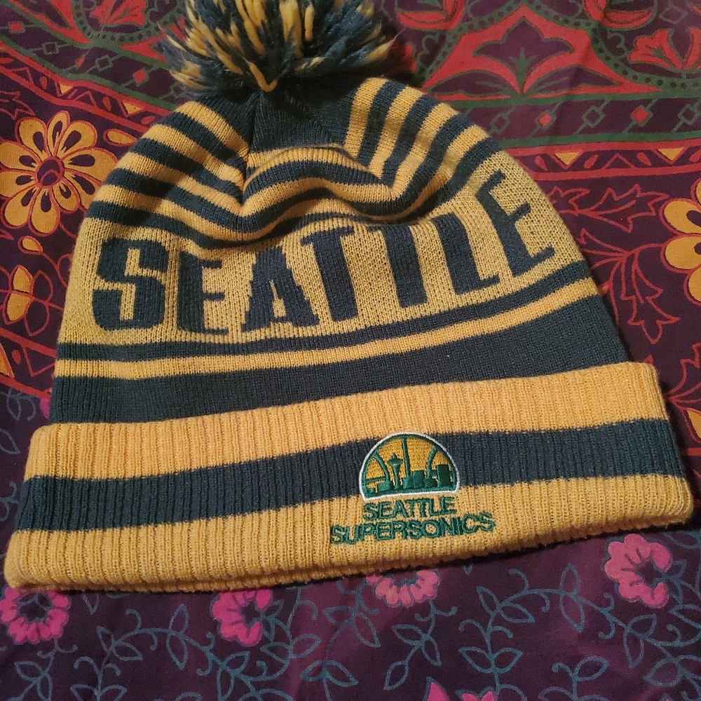 Adidas NBA Seattle Supersonics Ski Beanie Tuk